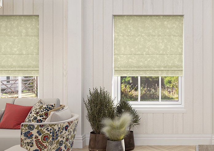 Caen Chenille, Soft Cream - Twist&Fit Roman Blind - Image 3